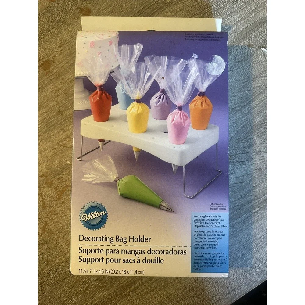 Wilton Icing Decorating Bag Holder/Stand x2